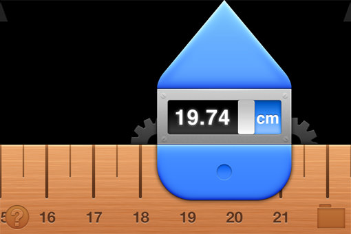 Iphoneをずらしながら長さを測れるiphoneアプリ Ruler 2 Interest Speaker