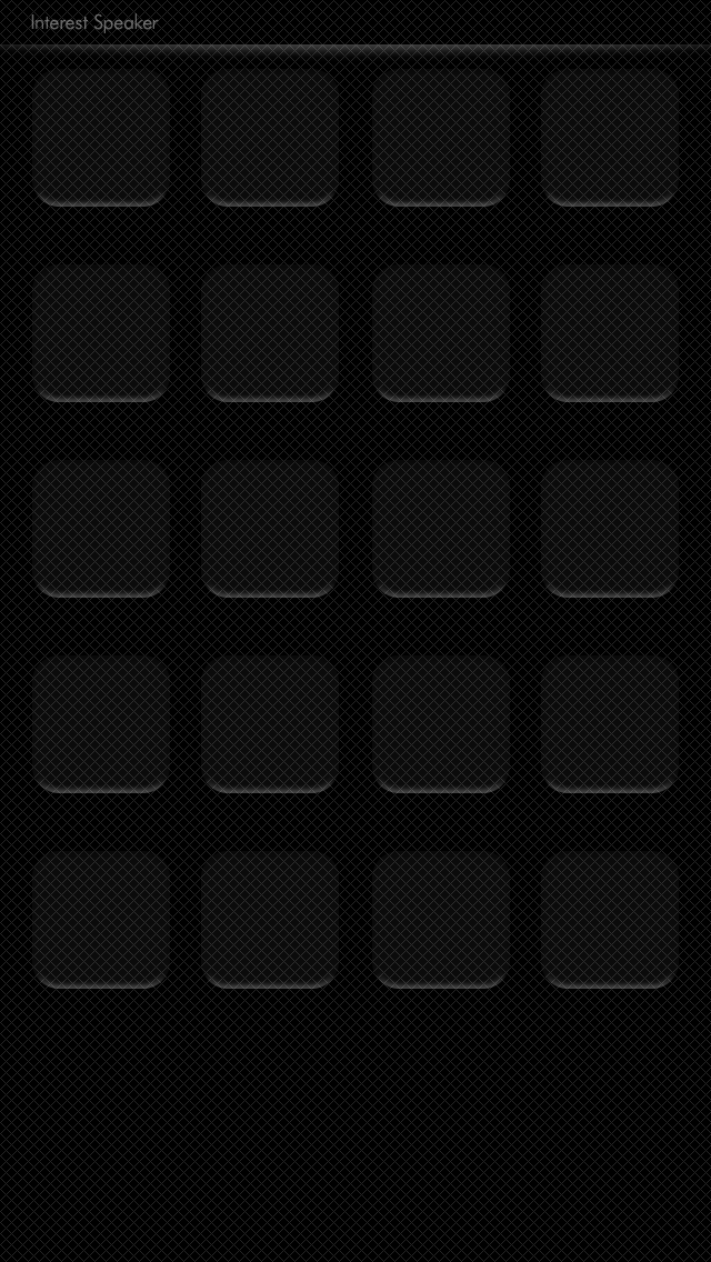 simple01-black iPhone 5 ホーム画面用壁紙