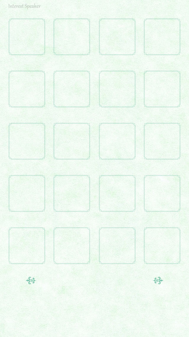 elegant01-green iPhone 5 ホーム画面用壁紙
