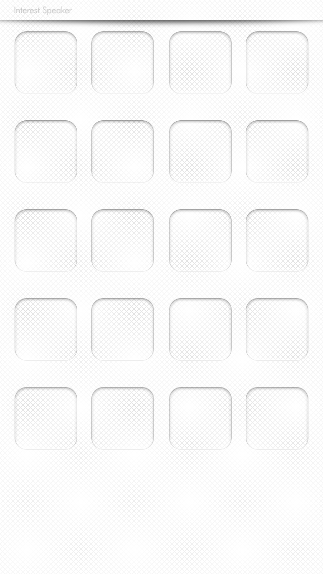 simple01-white iPhone 5 ホーム画面用壁紙